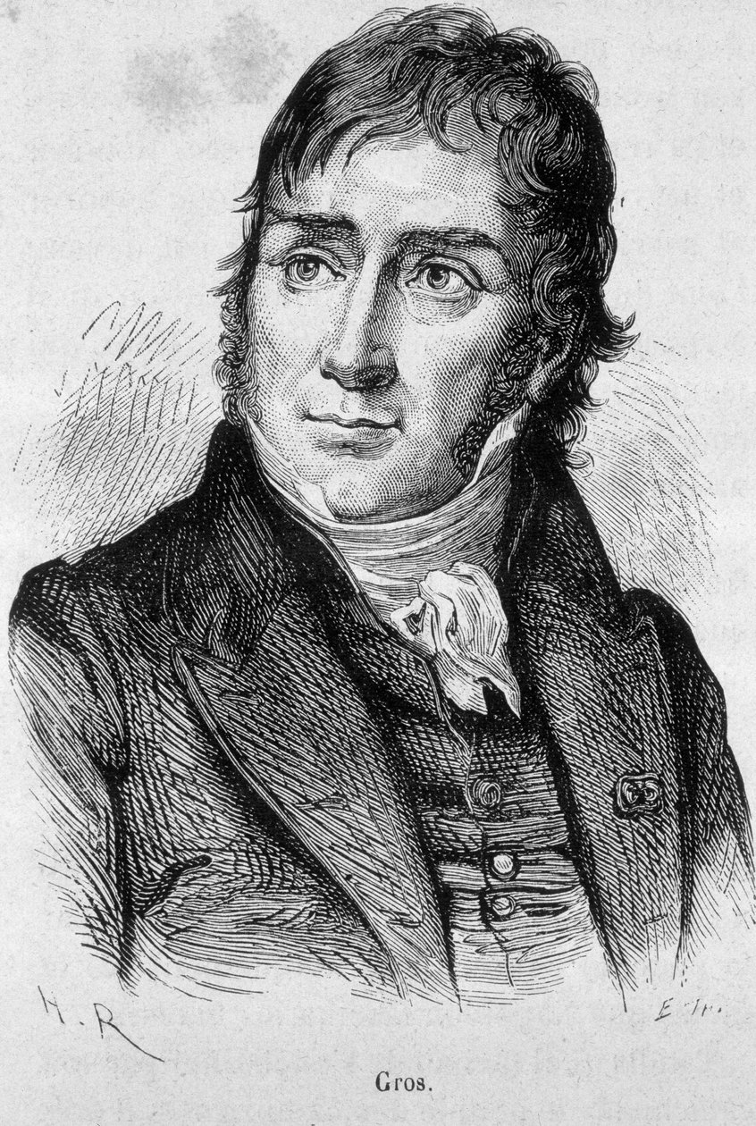 Antoine Jean Gros (1771-1835), David tanítványa, majd Napóleon hivatalos festője portréja – Henri Martin „L