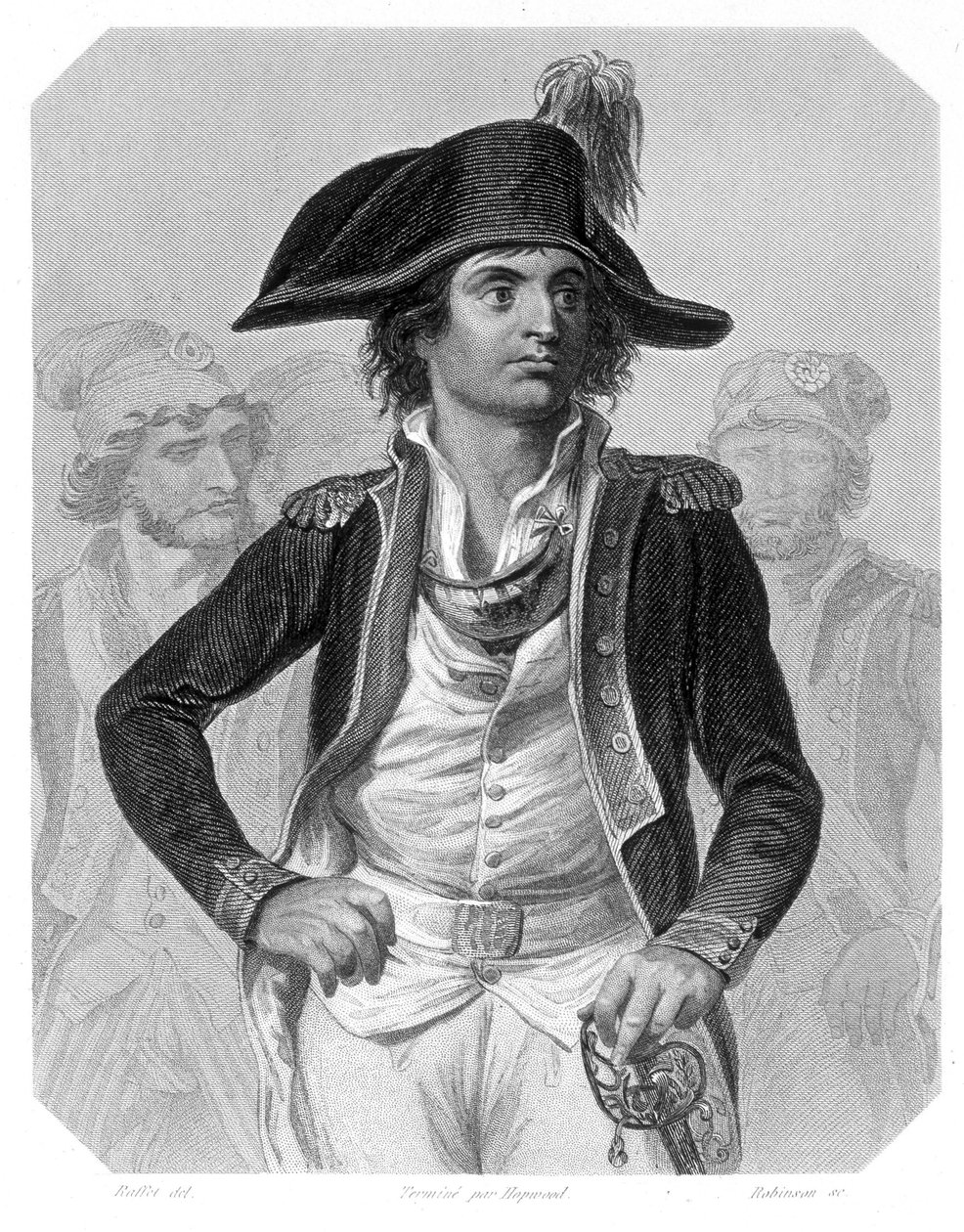 Antoine Joseph Santerre (1752-1809) francia politikus portréja. Lamartine „A Girondinok története” című művében alkotó: French School