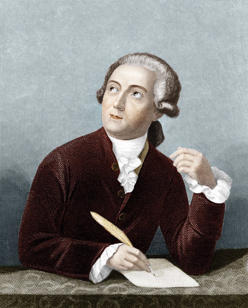 Antoine Laurent Lavoisier (1743-1794) francia kémikus portréja. alkotó: French School
