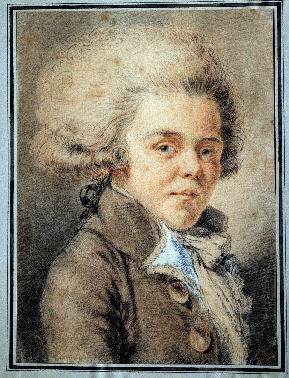 Antoine de Rivarol (1753-1801) portréja, a francia polemista és író, a francia iskola akvarellje alkotó: French School