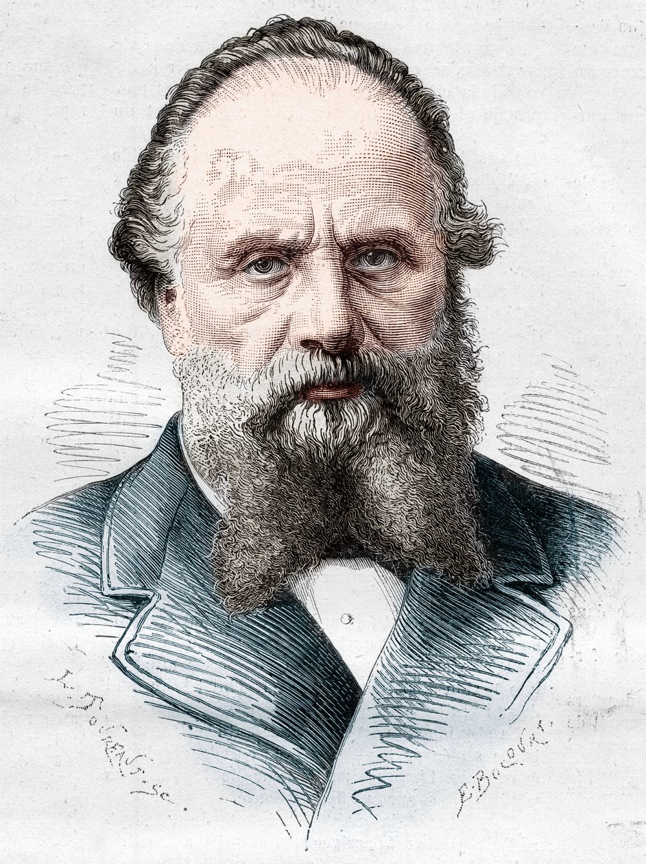 Aristide Boucicaut (1810-1877) francia kereskedő, a Bon Marche áruházak igazgatója portréja. Metszet az 1878. január 5-i „” Le Monde Illustré”” 1082. sz. alkotó: French School