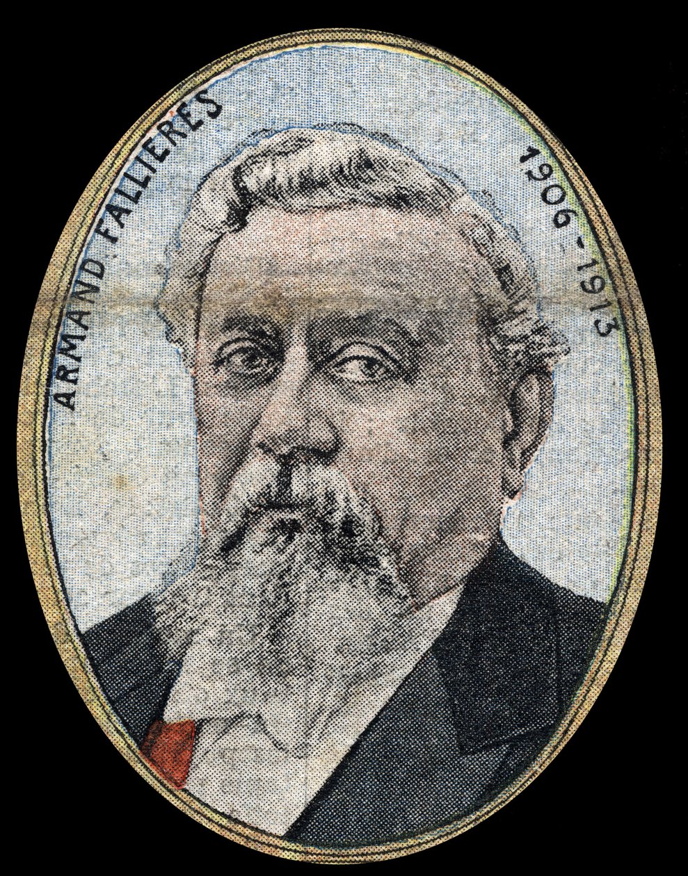 Armand Fallieres (1841-1931) köztársasági elnök portréja. alkotó: French School