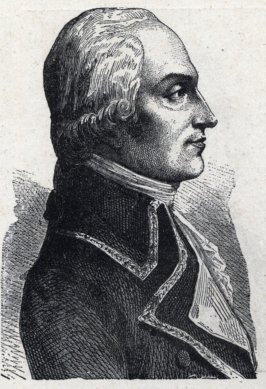 Armand Louis de Gontaut Biron katonai francais portréja (1747-1793) 1889-es metszet. Magángyűjtemény. alkotó: French School