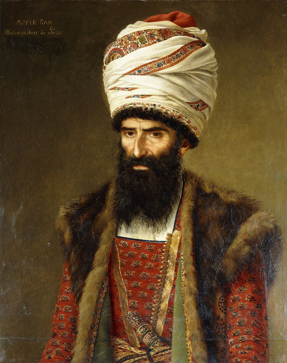 Asghar Khan, Perzsia nagykövetének portréja, 1808 alkotó: French School