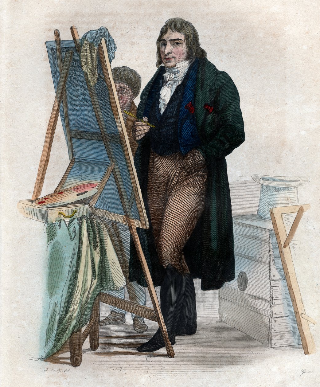 Antoine Jean Gros báró (1771-1835) francia festő portréja. alkotó: French School