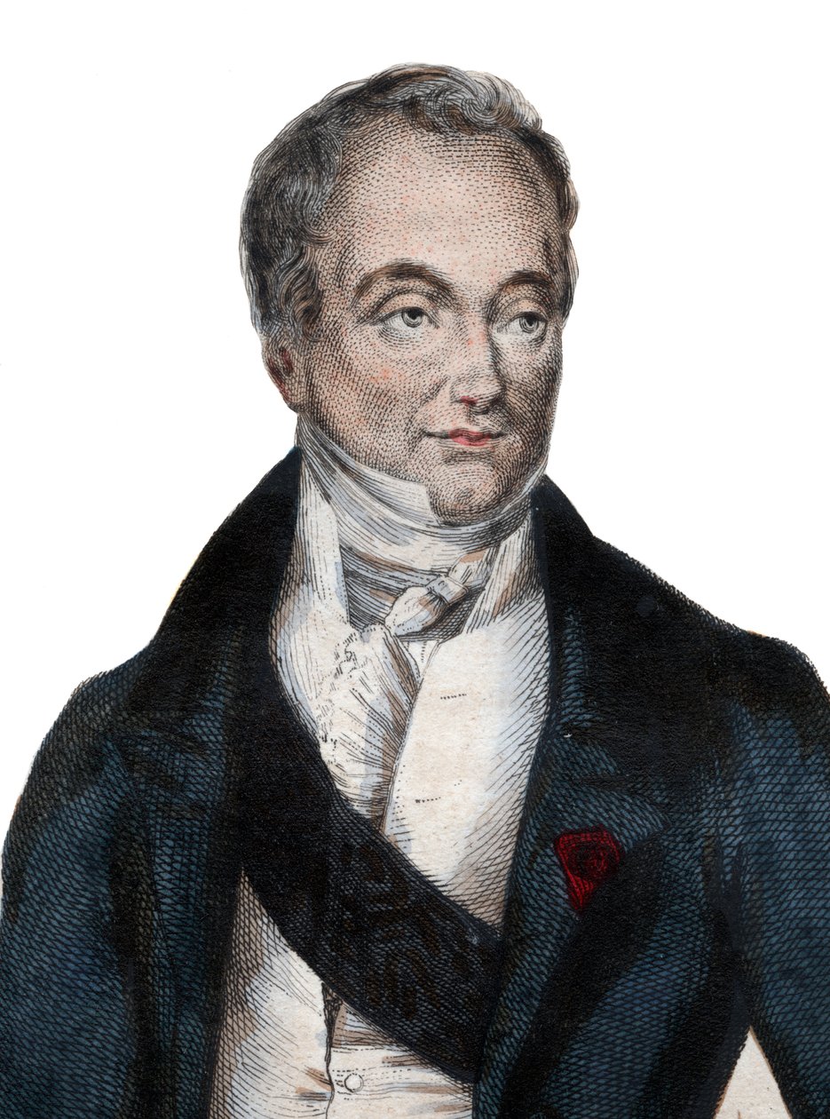 Guillaume Dupuytren báró (1777-1835) francia anatómus és katonai sebész portréja. alkotó: French School