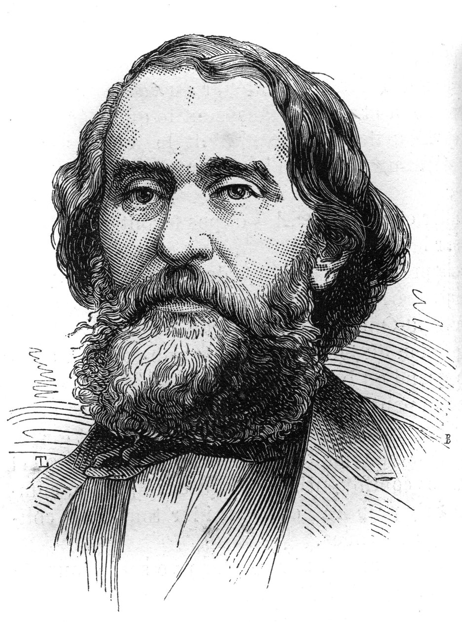 Bartolome Mitre (1821-1906), Argentína elnökének portréja. Metszet a „” The Illustrated World”” 1230. számában, október 24 alkotó: French School