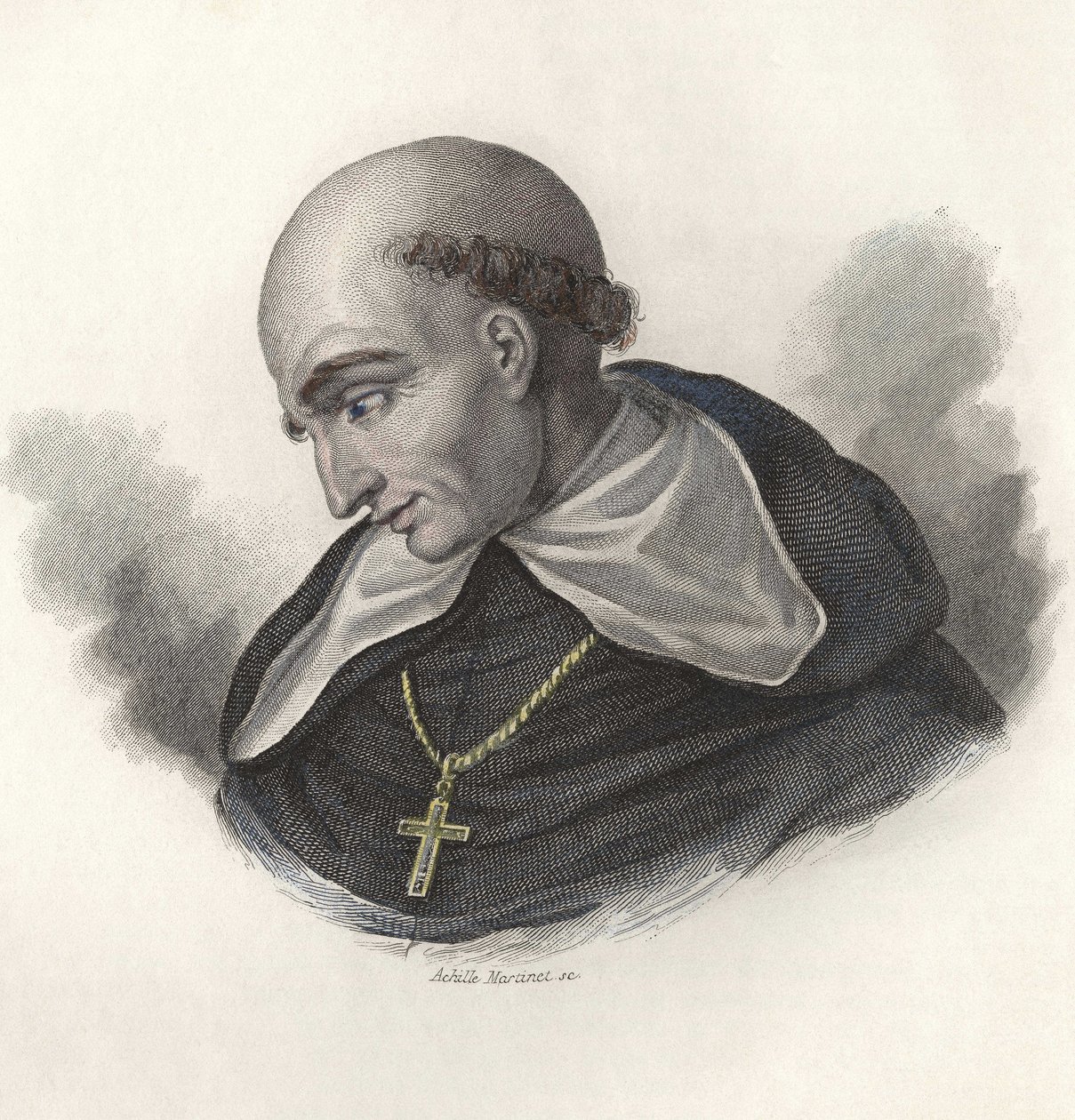 Bartolome de Las Casas (1472-1566), spanyol dominikánus testvér és Chiapas eveque portréja. in "Hasznos emberek portréi" alkotó: French School
