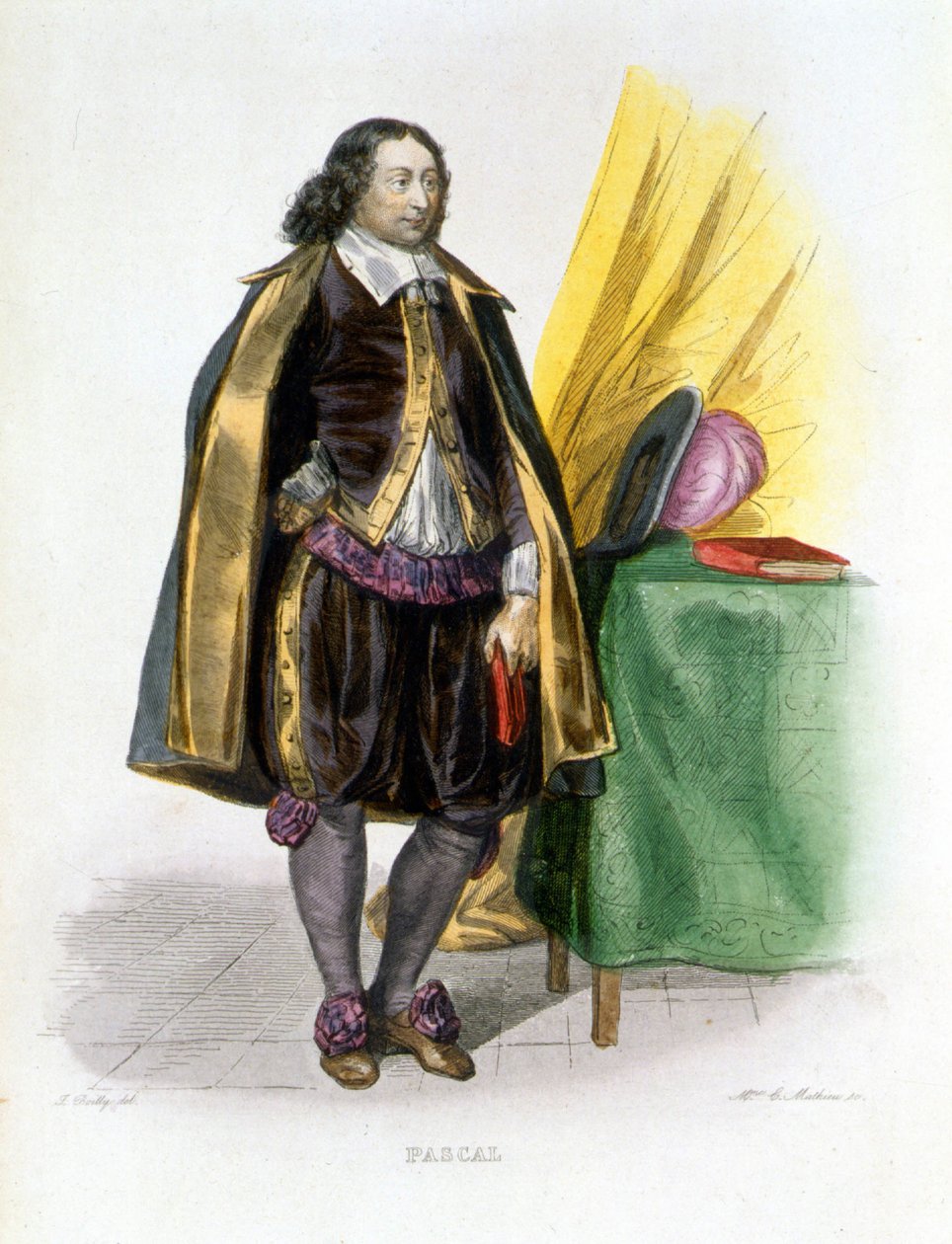 Blaise Pascal portréja – Mennechet „A francia Plutarkhosz” című művében alkotó: French School