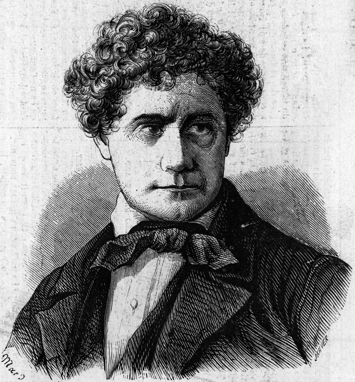 Brigham Young (1801-1877), amerikai politikus és a mormonok vezetője portréja. Metszet a „” Le Monde Illustré”” 39. számában, január 9 alkotó: French School