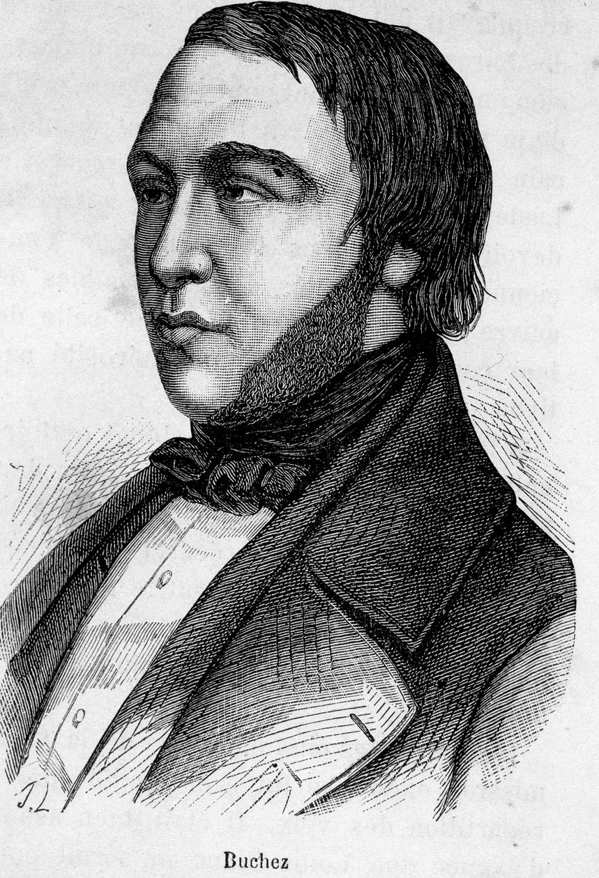 Buchez francia filozófus és politikus portréja (1796-1865) alkotó: French School