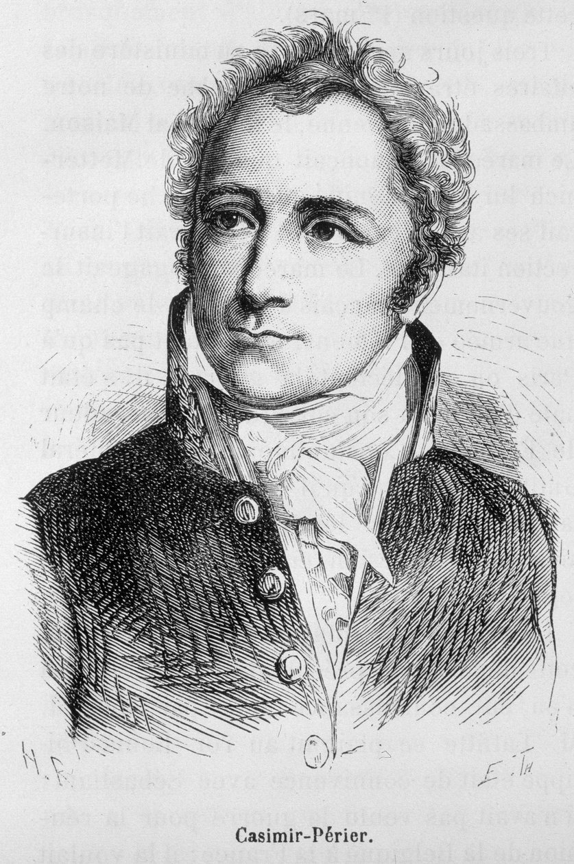 Périer Kázmér (1811-1876) portréja – Henri Martin „Franciaország története” című művében alkotó: French School