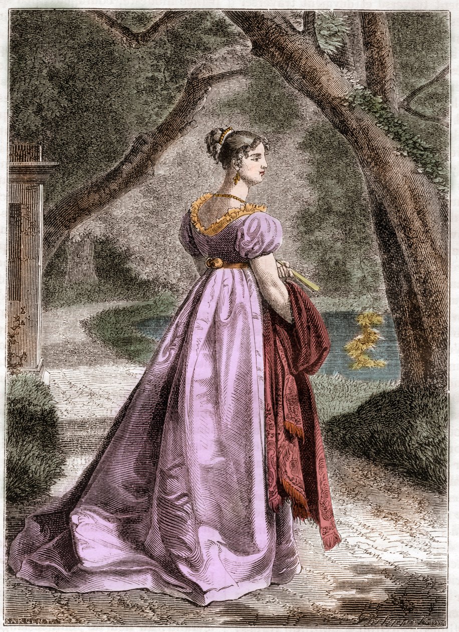Württembergi Katalin portréja 1783 1835 Vesztfália királynője - Württembergi Katalin, Jerome Bonaparte wesfáliai királynő (1783-1835) feleségének portréja - A -dolphoiers "Histoire de l