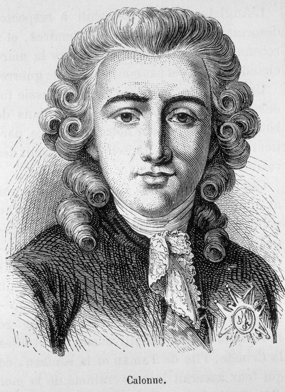 Charles Alexandre de Calonne francia politikus (1734-1802) portréja – Henri Martin „L’Histoire de France” című könyvében alkotó: French School