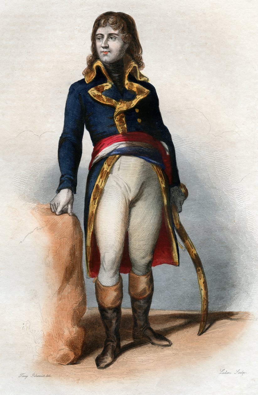 Charles Antoine Desaix de Veygoux (1768-1800), francia tábornok portréja. alkotó: French School
