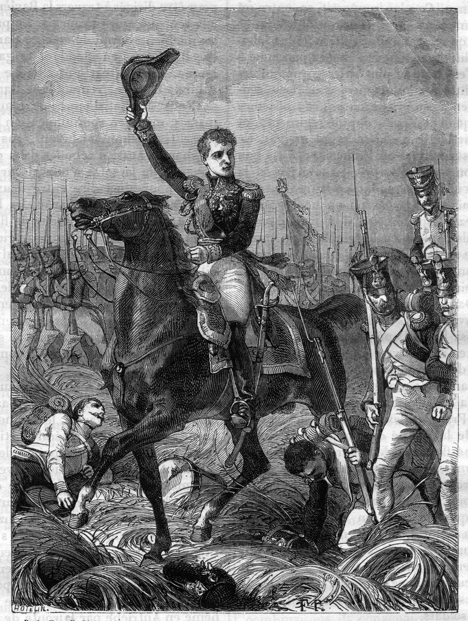 Charles Etienne Gudin de la Sablonniere (1768-1812) francia tábornok portréja - Adolphe Thiers „A birodalom története a konzulátus történetét követve” című művében - 1879 - magángyűjtemény alkotó: French School