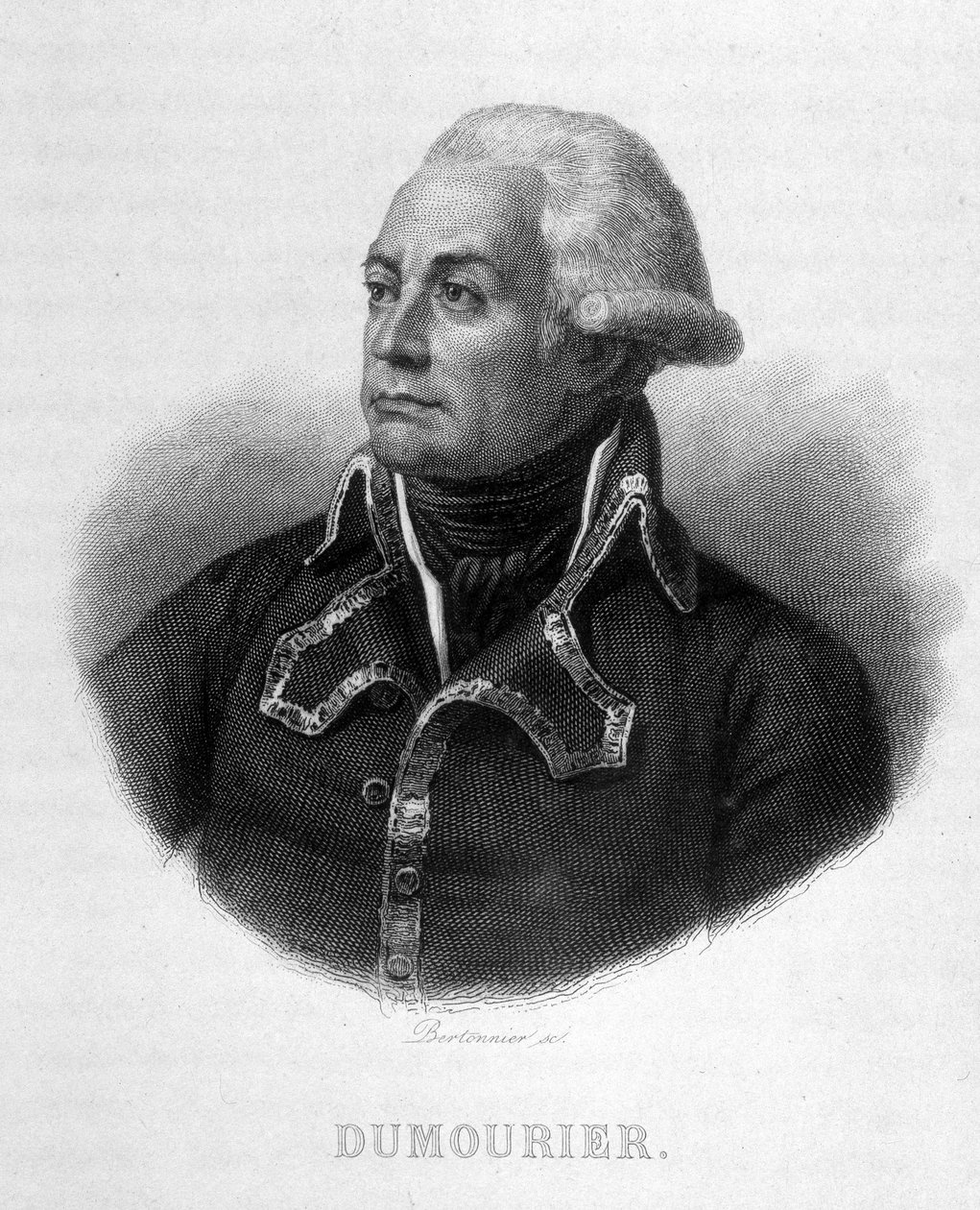 Charles François Du Périer dit Dumouriez (1739 - 1823) francia tábornok portréja – Thiers a francia forradalomban. 19. század alkotó: French School