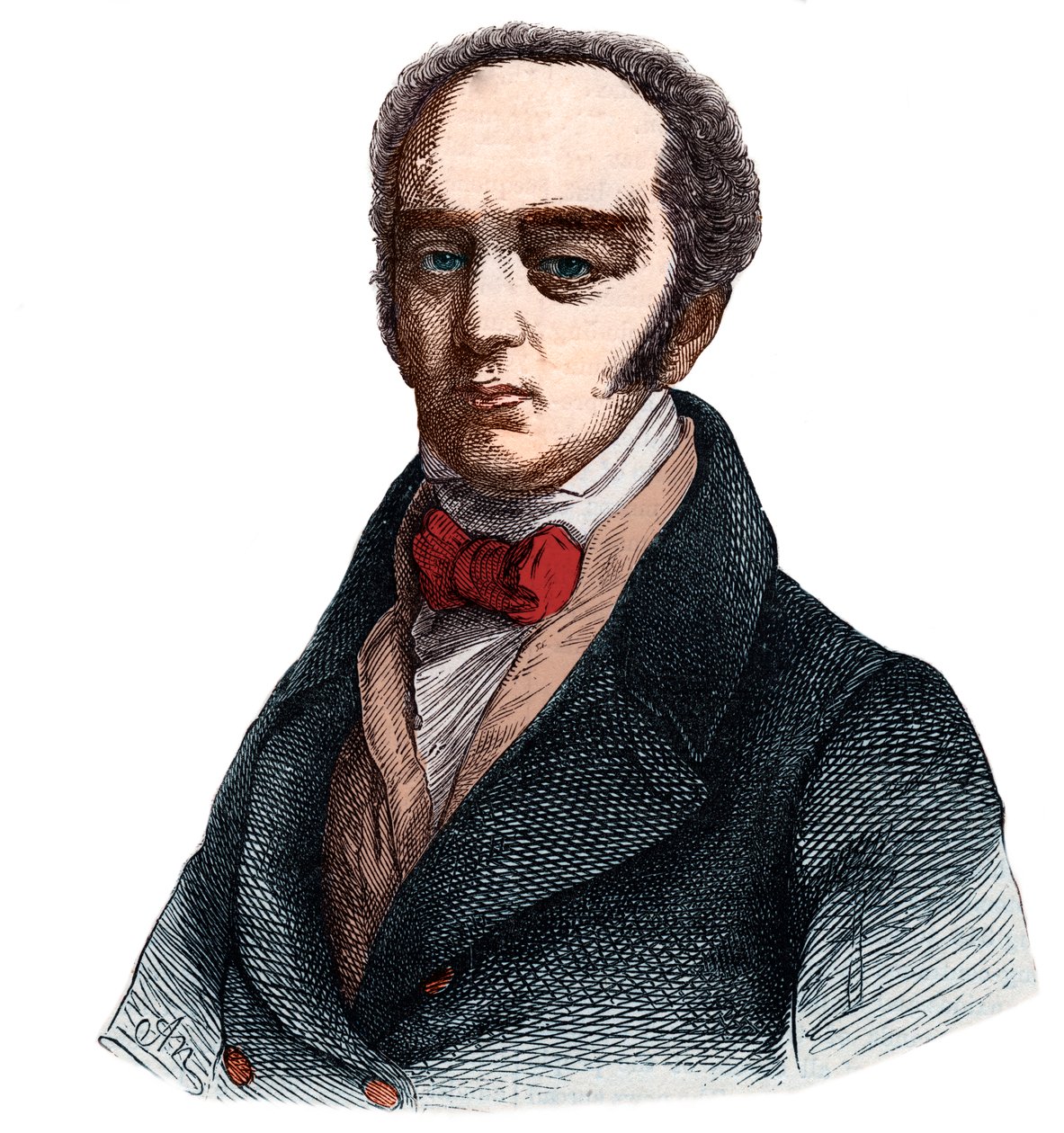 Charles Grey, 2. Earl Gray (1764-1845) angol whig (liberális) politikus portréja. alkotó: French School
