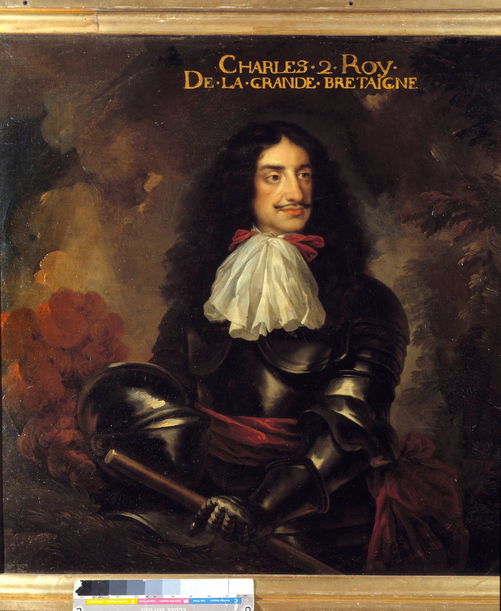 II. Károly (1630-1685) angol király portréja A 17. századi francia iskola festménye. Mérete 1,11 x 1,25 m alkotó: French School