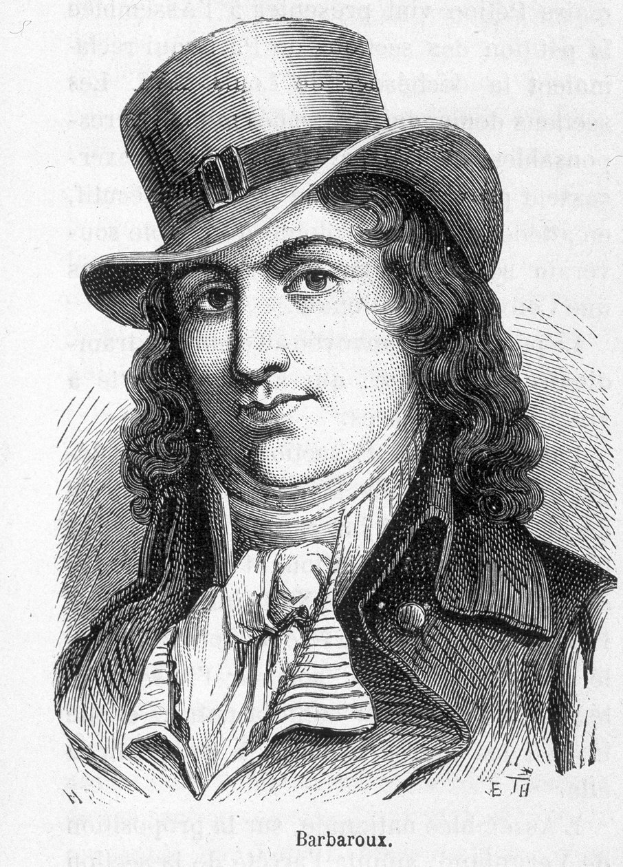 Charles Jean Marie Barbaroux (1767-1794) francia politikus portréja, aki a marseille-i szövetségeket vezette, amikor 1792-ben elfoglalták a Tuileriák-t. alkotó: French School