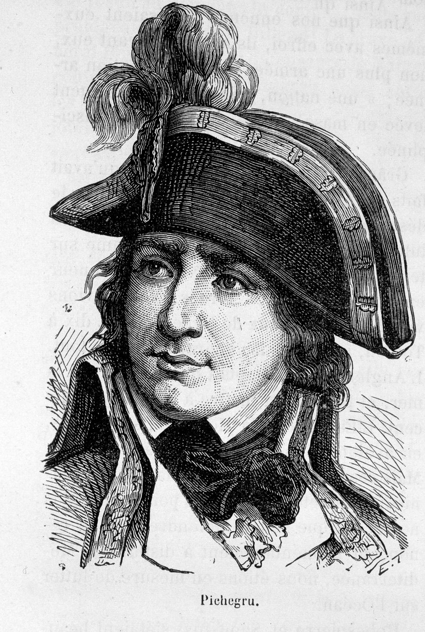 Charles Pichegru francia tábornok (1761-1804) portréja – Henri Martin „Franciaország története” című művében alkotó: French School