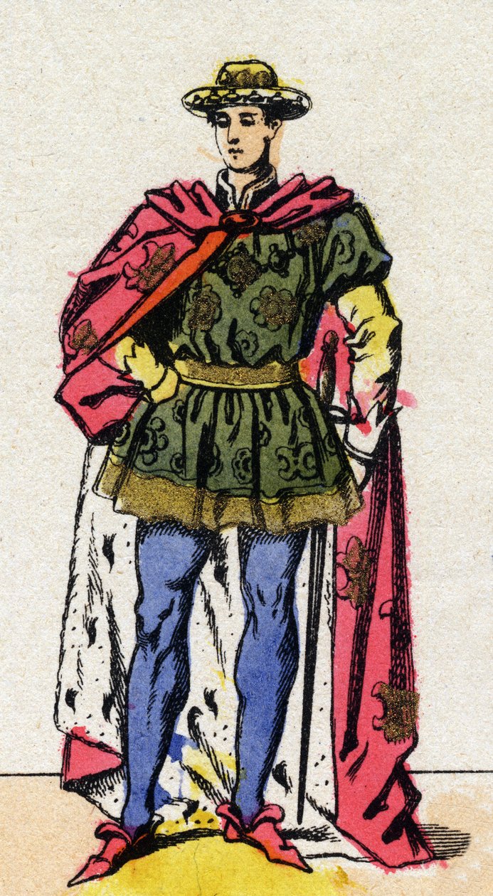 VII. Károly (1403-1461) francia király portréja. alkotó: French School