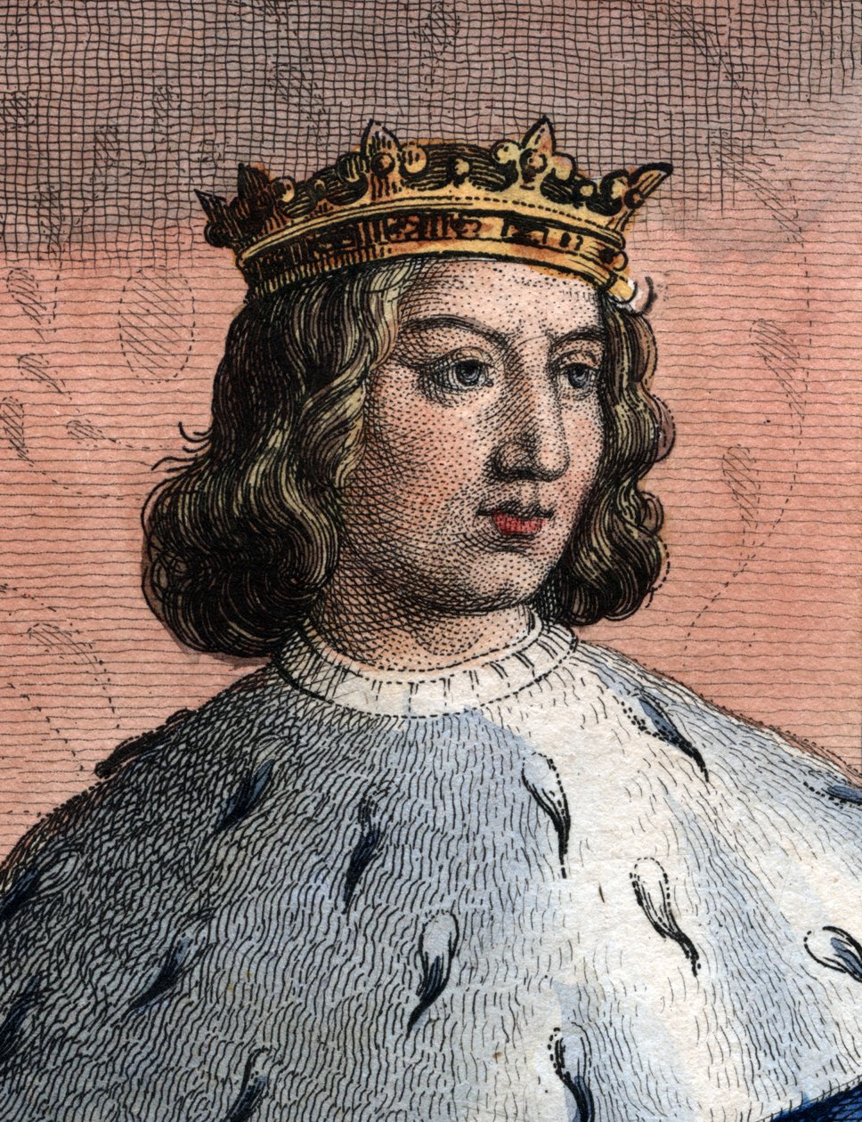 V. Károly francia, a bölcsnek nevezett (1338-1380), francia király portréja. alkotó: French School