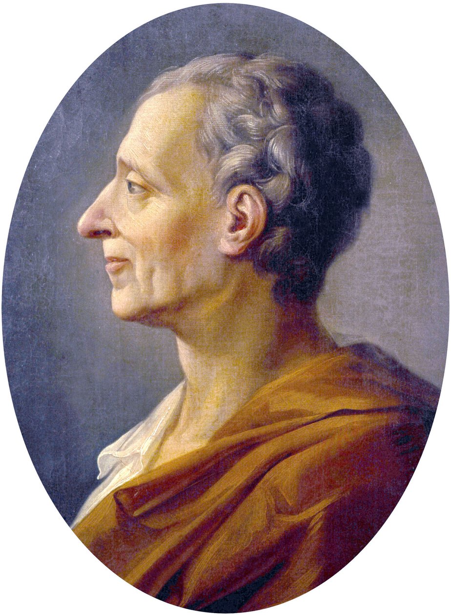 Charles de Montesquieu portréja alkotó: French School