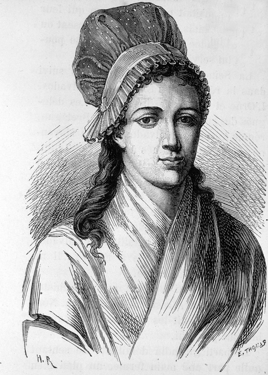 Charlotte Corday (1768-1793) portréja – Henri Martin „Franciaország története” című filmjében alkotó: French School