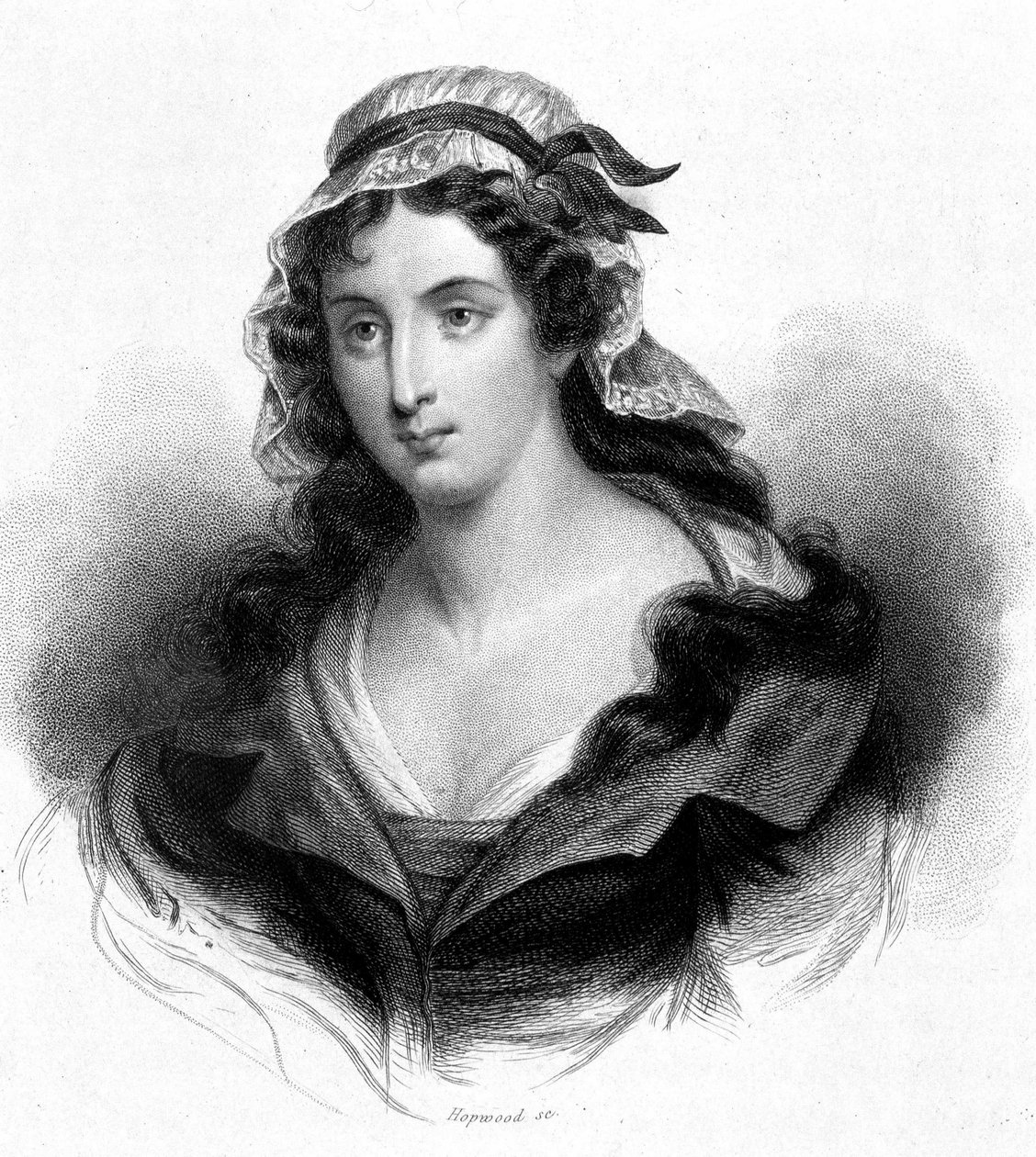 Charlotte Corday (1768-1793) portréja – Thiers „Revolution francaise” című könyvében. 19. század alkotó: French School