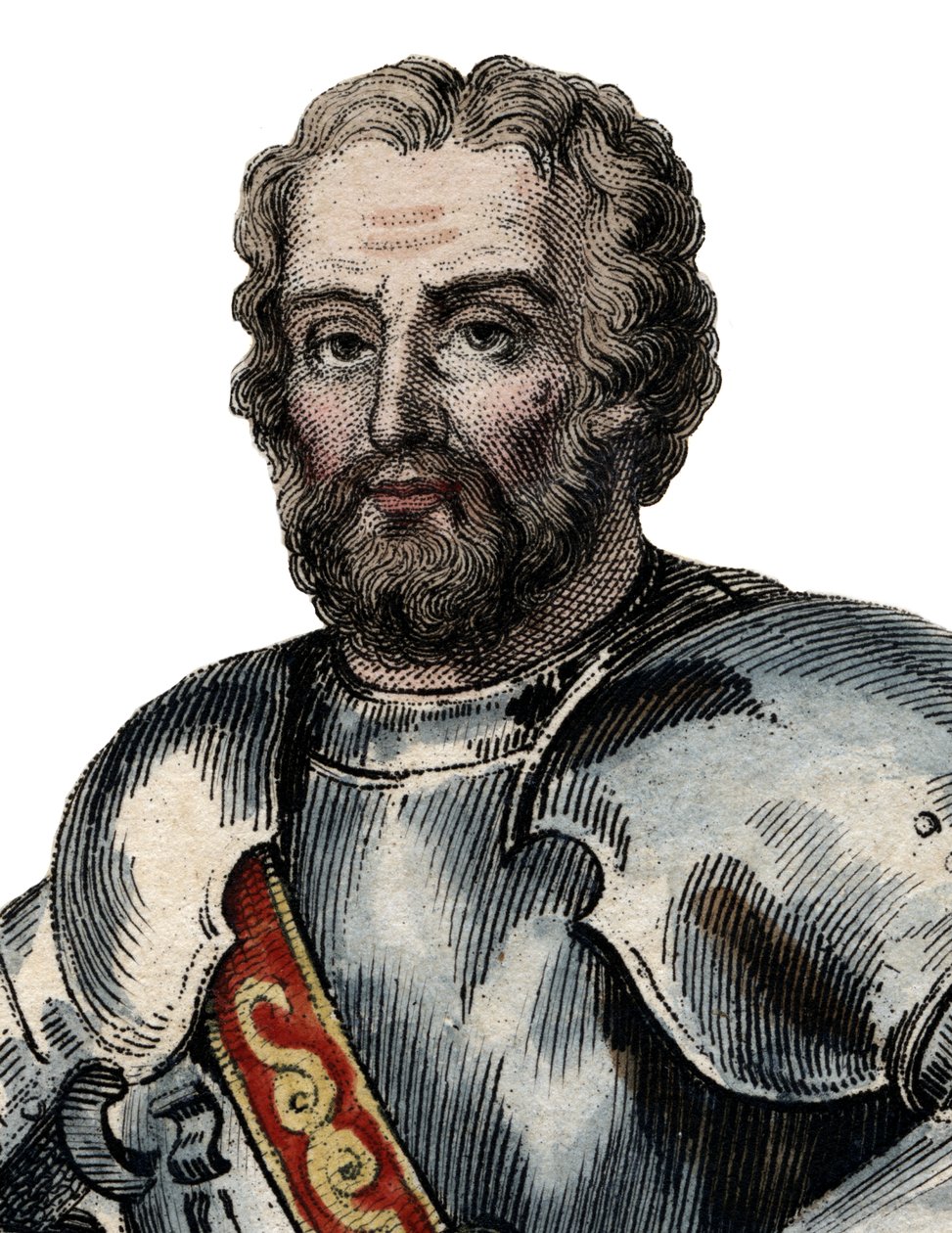 Chevalier de Bayard (1476-1524) francia katona portréja. alkotó: French School