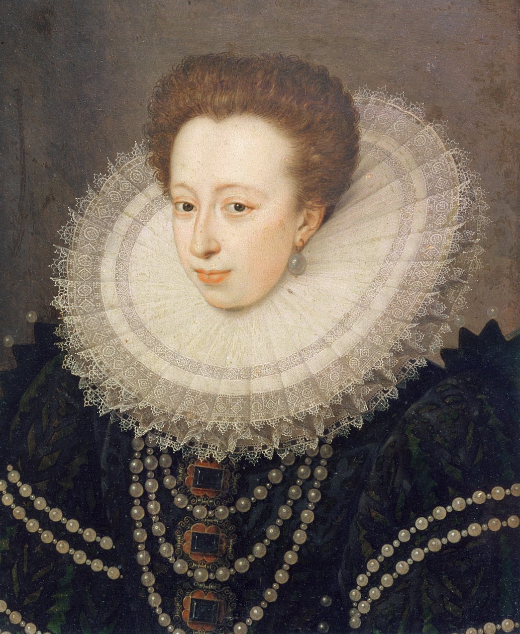 Christine of Lorraine portré (panel) alkotó: French School