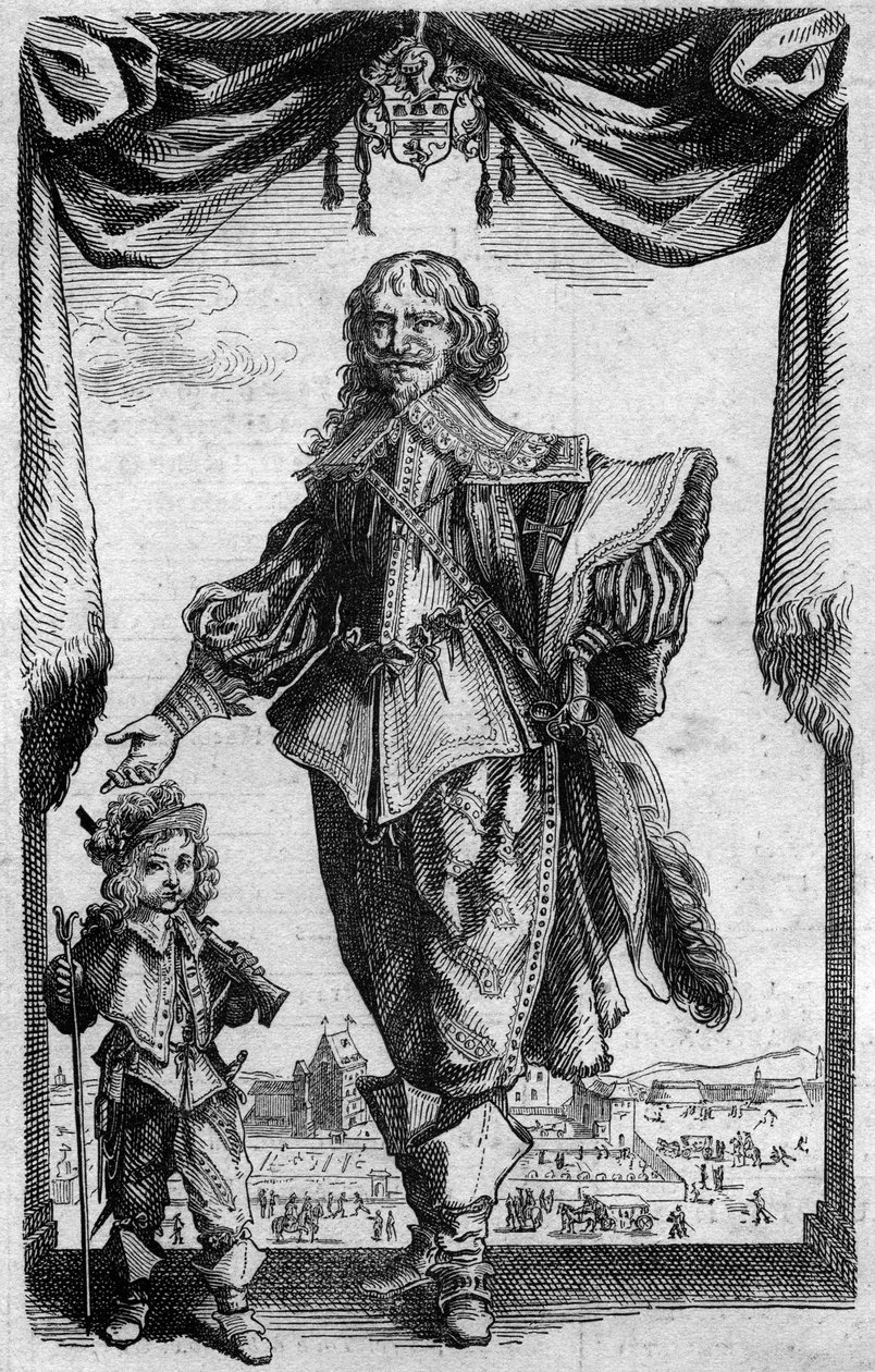 Claude Deruet (1588-1660) francia festő portréja. Metszet Georges Duplessis „Histoire de la Engraving” című művéből alkotó: French School