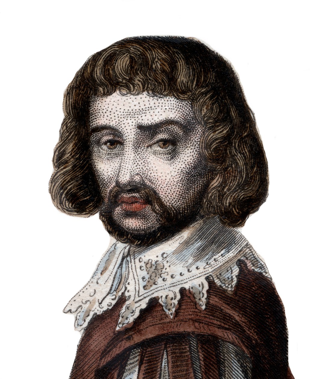 Claude Gellee Le Lorrain (1600-1682) francia festő portréja. alkotó: French School