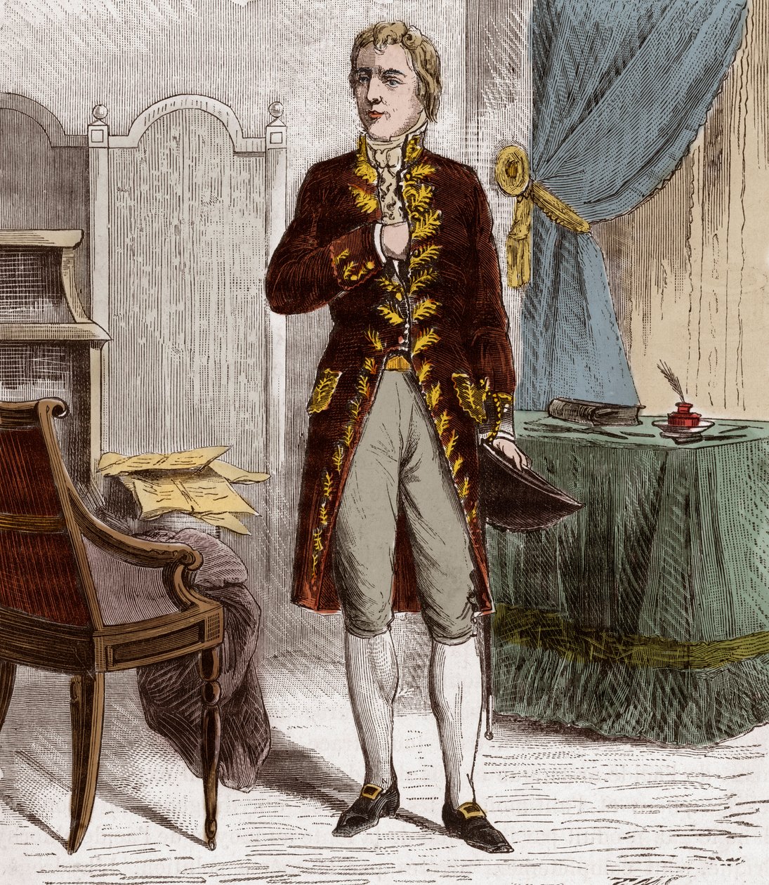 Claude Louis, Berthollet gróf (1748-1822), francia kémikus - Claude-Louis Berthollet (1748-1822), francia orvos és kémikus portréja - Metszet a „Sciences à la range de tous - physics et chimie populaires” című könyvébe Alexis Cleric - 19. század vége - Pri alkotó: French School
