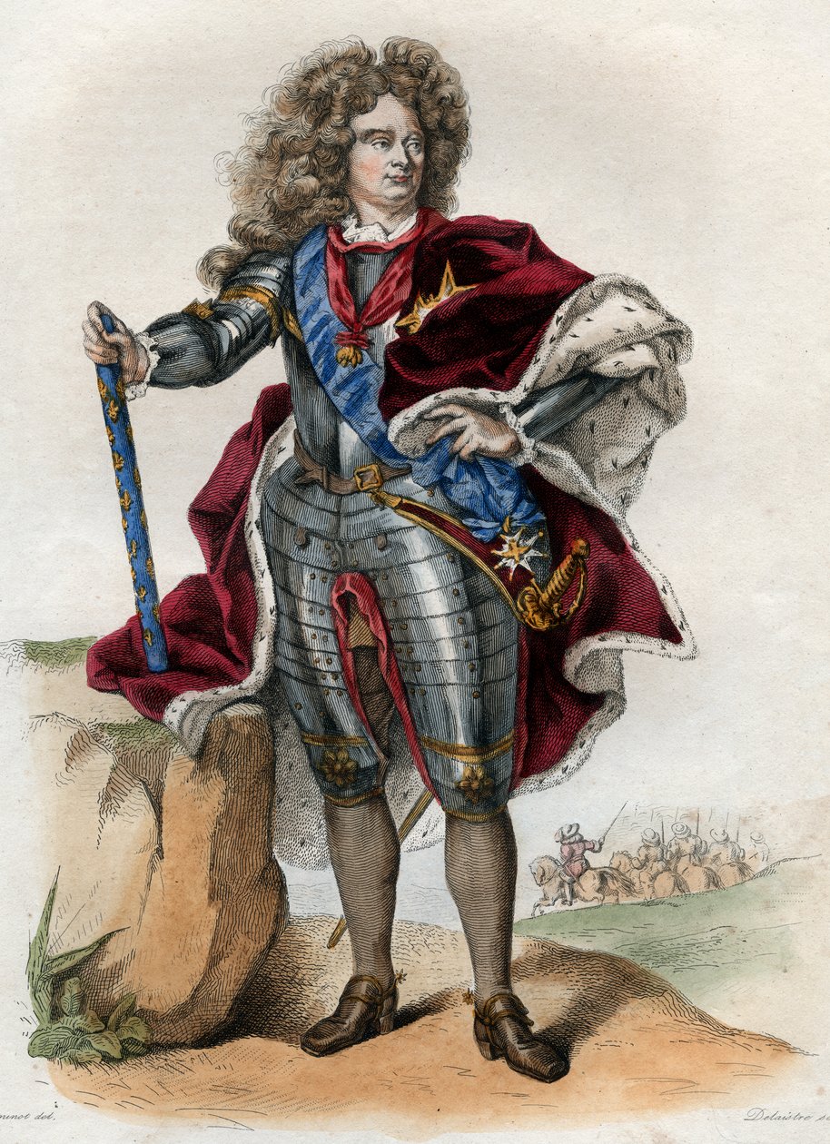 Claude Louis Hector de Villars (1653-1734), francia marsall, Martigues hercege, márki, majd de Villars herceg, de Melun vicomte portréja. alkotó: French School