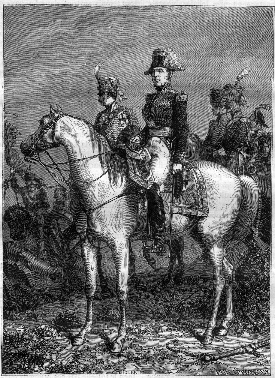 Claude Victor Perrin portréja, Victor – a Birodalom marechalja (1807), akit 1808-ban Bellune hercegének neveztek el – Adolphe Thiers „A birodalom története a konzulátus történetét követve” című művében – 1879 – magángyűjtemény alkotó: French School