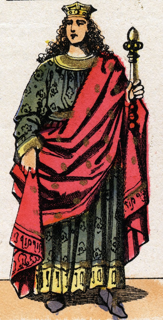 Clotaire (Clothaire) II (584 - 628), Neustria királya és a frankok királyának portréja. alkotó: French School