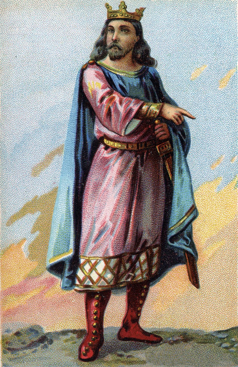 Clotaire (Clotaire) II, a frankok királyának (584-629) portréja. alkotó: French School