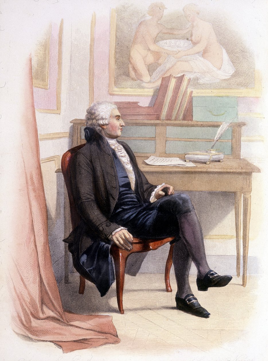 Condorcet portréja – a „” Le Plutarch Français”-ban”. alkotó: French School
