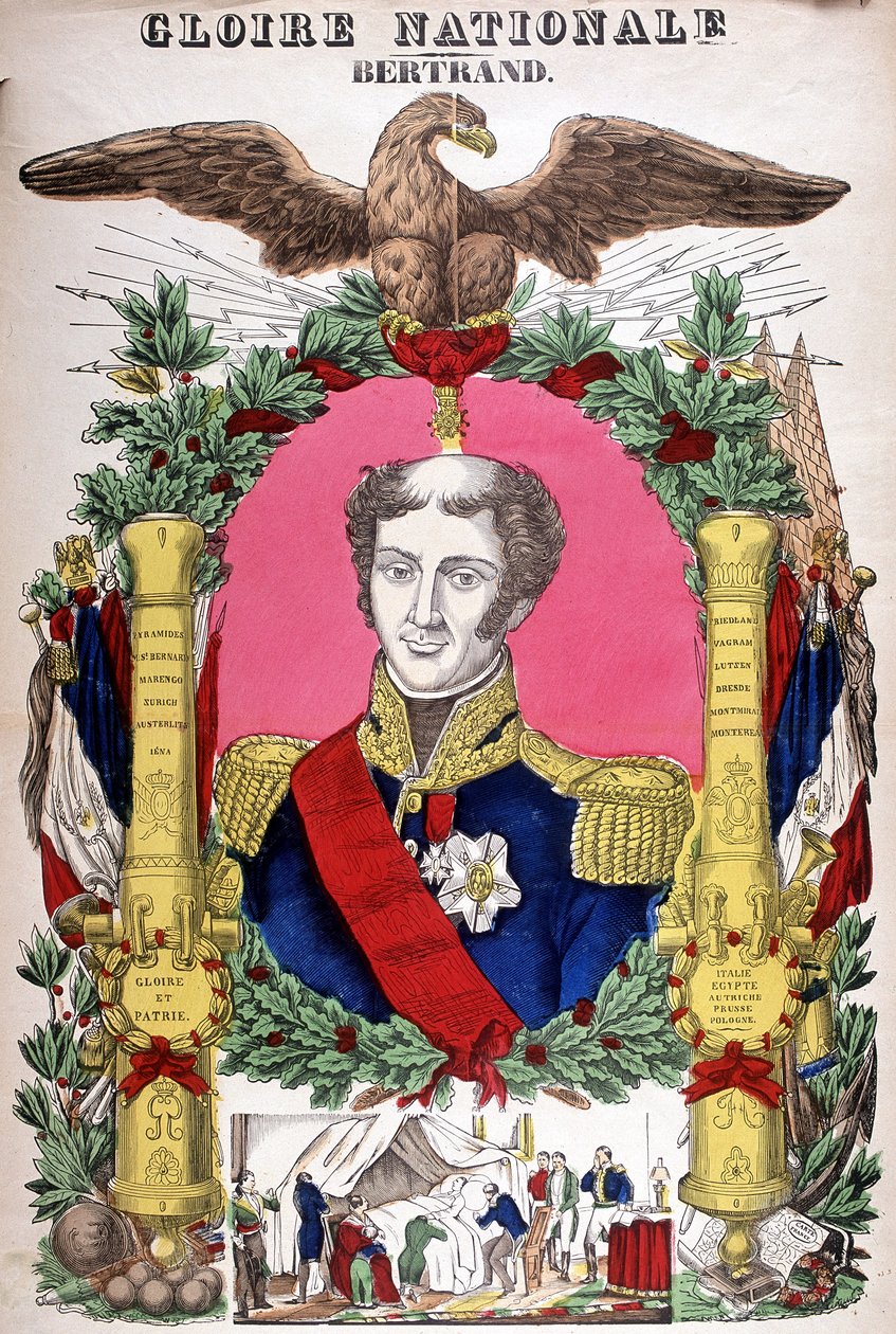 Bertrand gróf (1773-1844) francia tábornok portréja. Epinal képe alkotó: French School