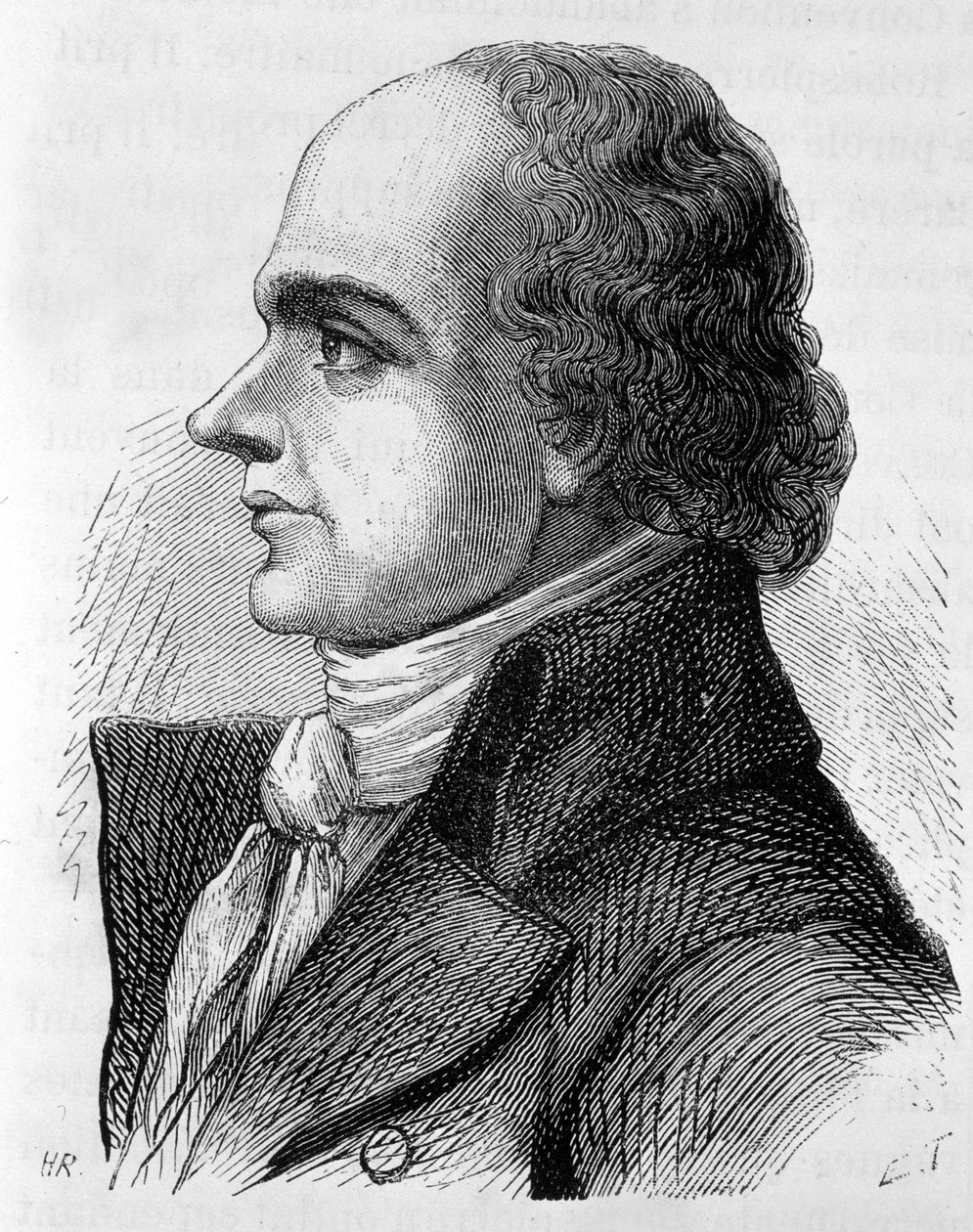 Jean Denis de Lanjuinais gróf (1753-1827), francia politikus portréja – Henri Martin „Franciaország története” című művében alkotó: French School