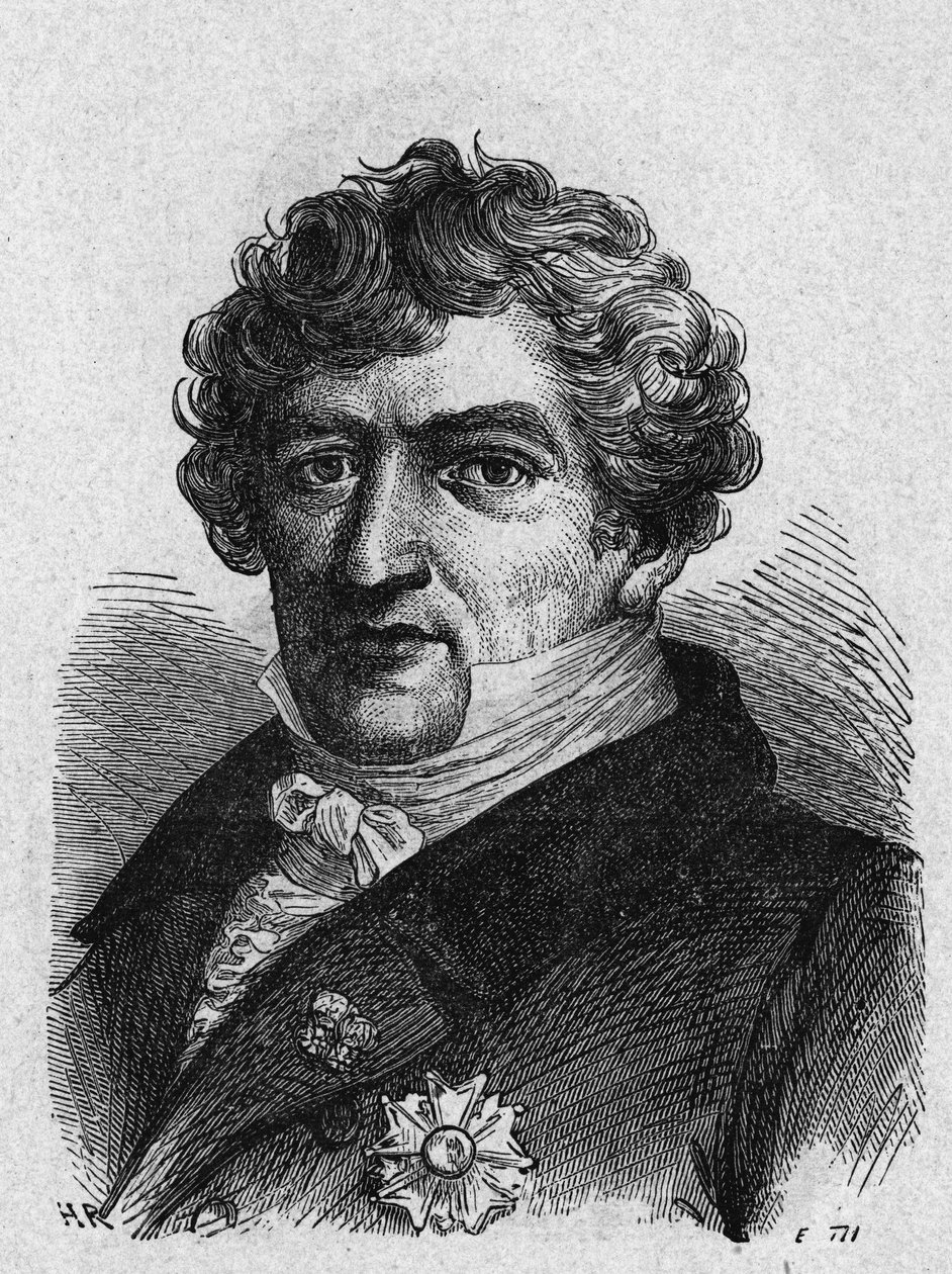 Cuvier (1769-1832), francia zoológus és paleontológus portréja – az „Album de la Science; jeles tudósok; Nagy felfedezések””” 1896. alkotó: French School