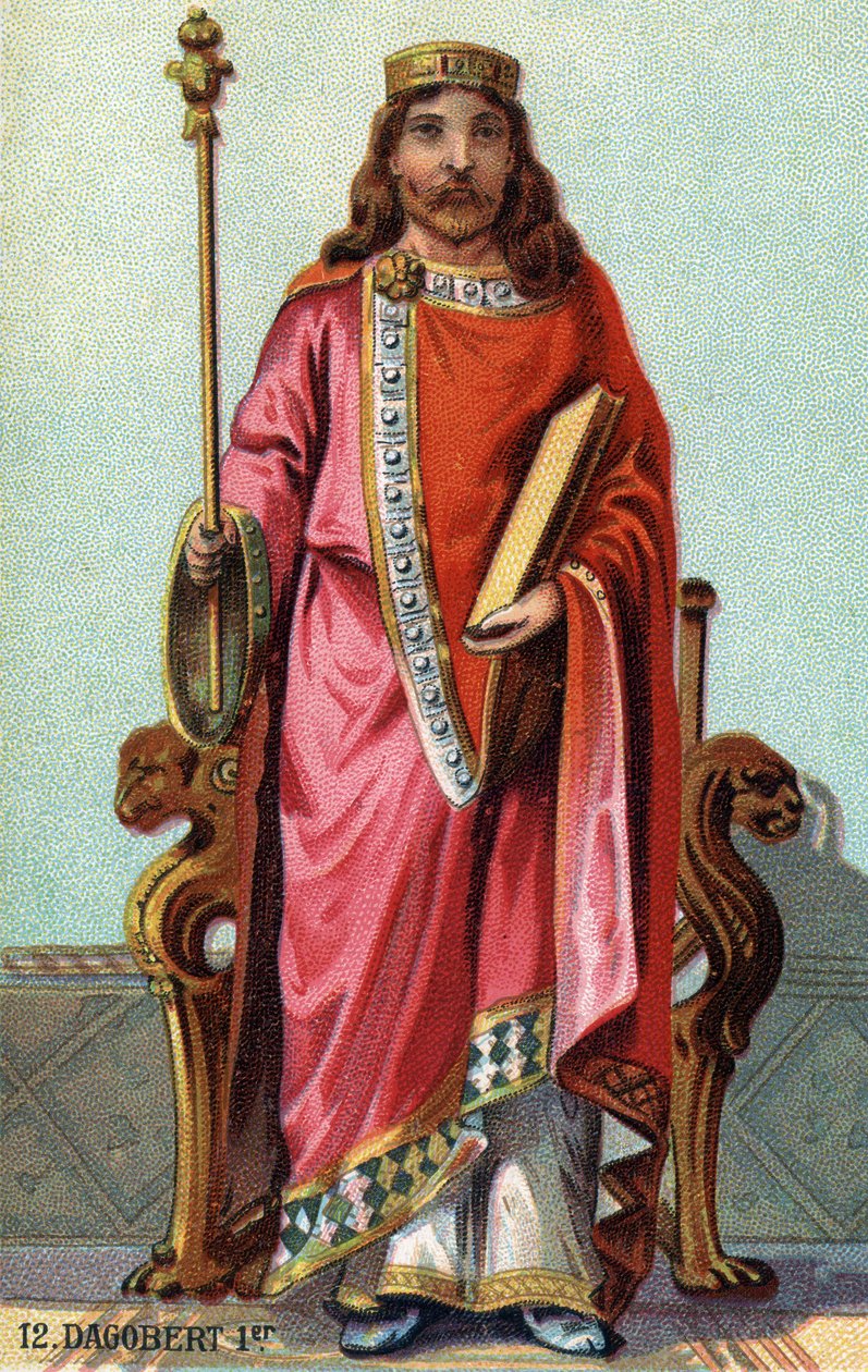 Dagobert, a frankok királyának portréja 628 és 638 között. alkotó: French School
