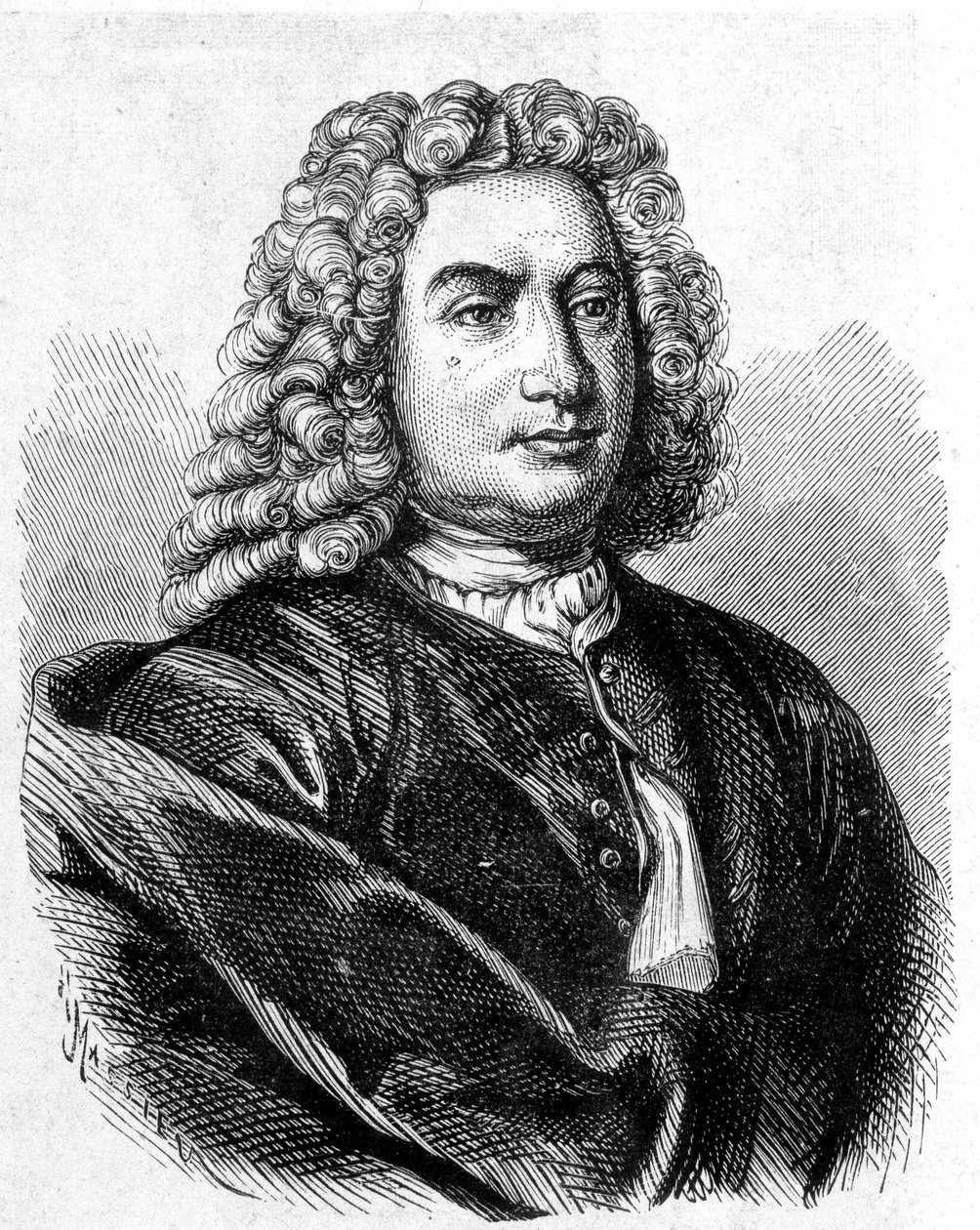 Daniel Bernouilli (Bernoulli) (1700-1782), svájci matematikus és fizikus portréja – az „Album de la Science; jeles tudósok; Grandes felfedezések””” 1896. alkotó: French School