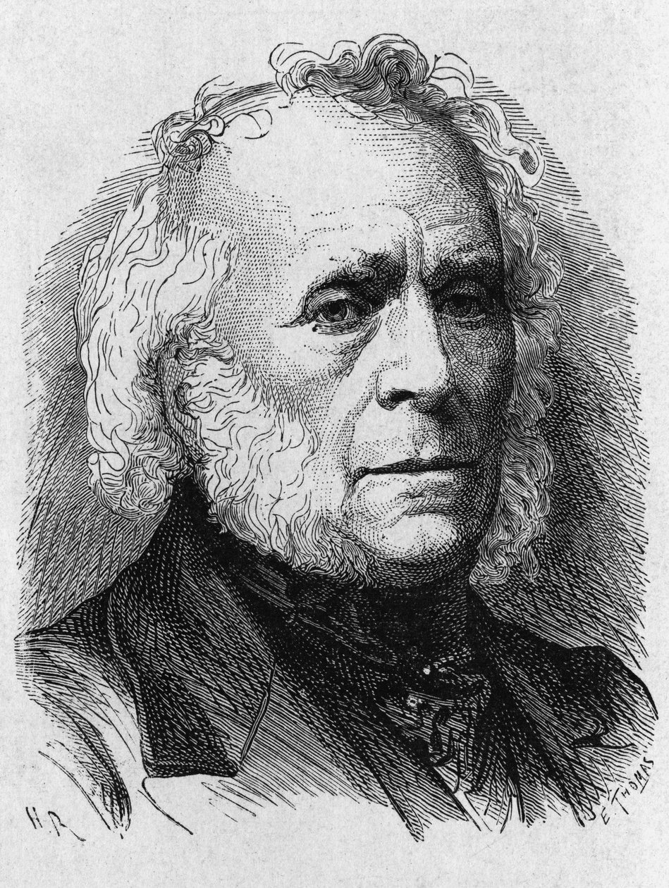 David Brewster (1781 - 1868) portréja - a Tudományos albumban; Illusztrous Scholars; Nagy felfedezések””” 1896. alkotó: French School