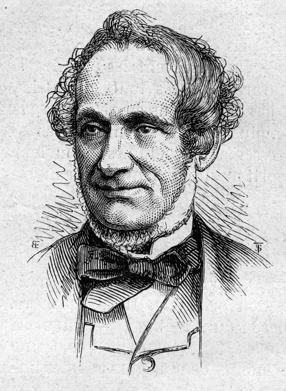 Desire Nisard (1806-1888) francia esszéista és akadémikus portréja. Metszet a „” Le Monde Illustré”” 883. számában, 1874. március 14. alkotó: French School