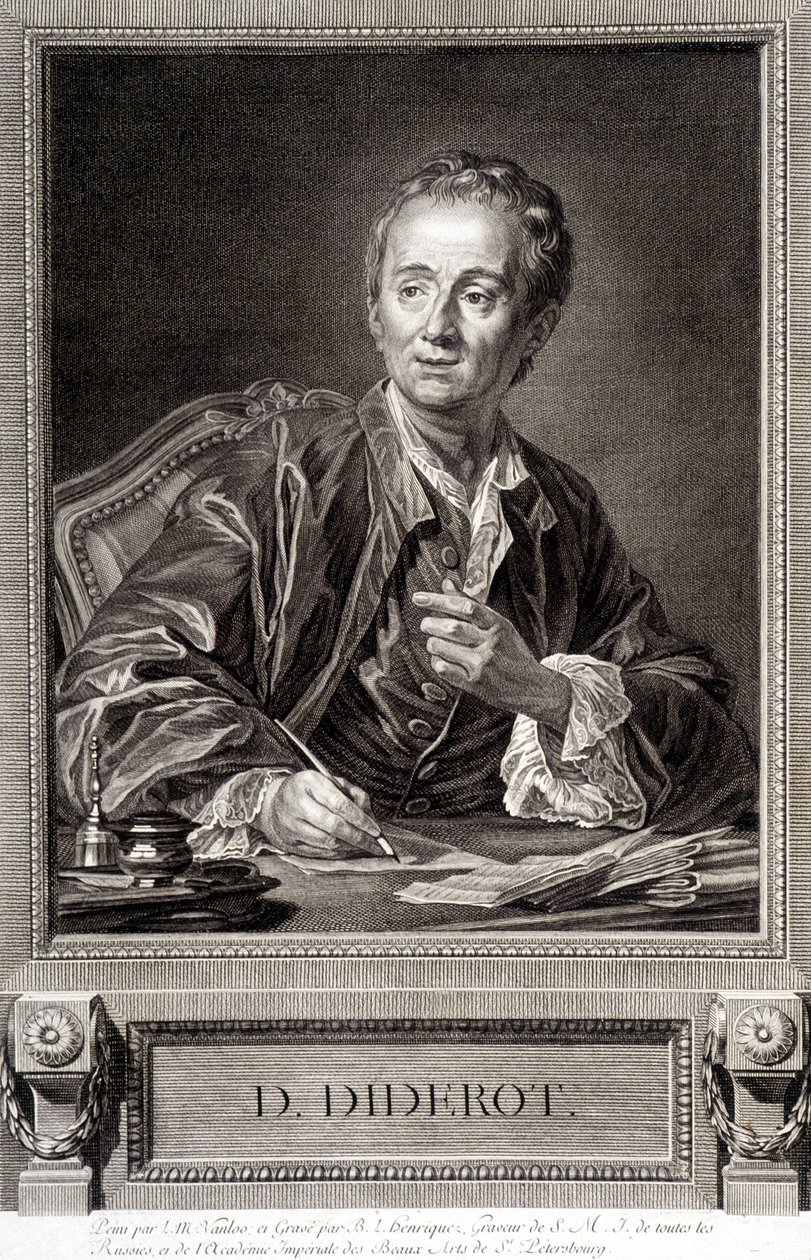 Diderot portréja Diderot és Alembert enciklopédiájából alkotó: French School