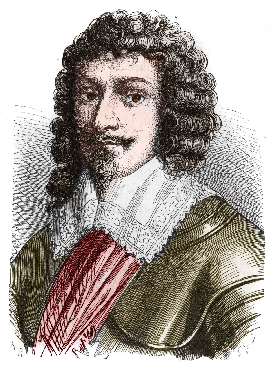 II. Henrik Montmorency (Montmorenci) herceg portréja (1595-1632) Metszet a 19. század végéről alkotó: French School