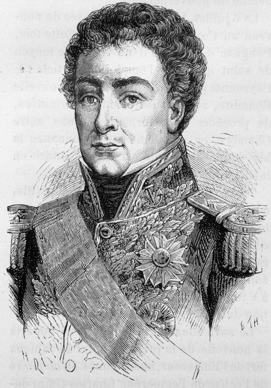 Duperré francia admirális és egyenrangú portréja (1775 - 1846) – Henri Martin „L’Histoire de France” című könyvében alkotó: French School